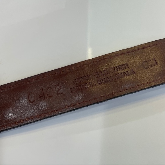 Woven Ripcord Leather Belt Multi-Color Small/Medium - Picture 3 of 8